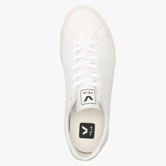 Veja Esplar Stitched Logo Leather Low-Top Sneakers - Picture 4 of 4